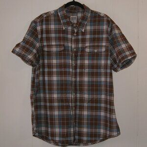 Mossimo Supply Co. || Men's Brown Plaid Shirt || Size XL